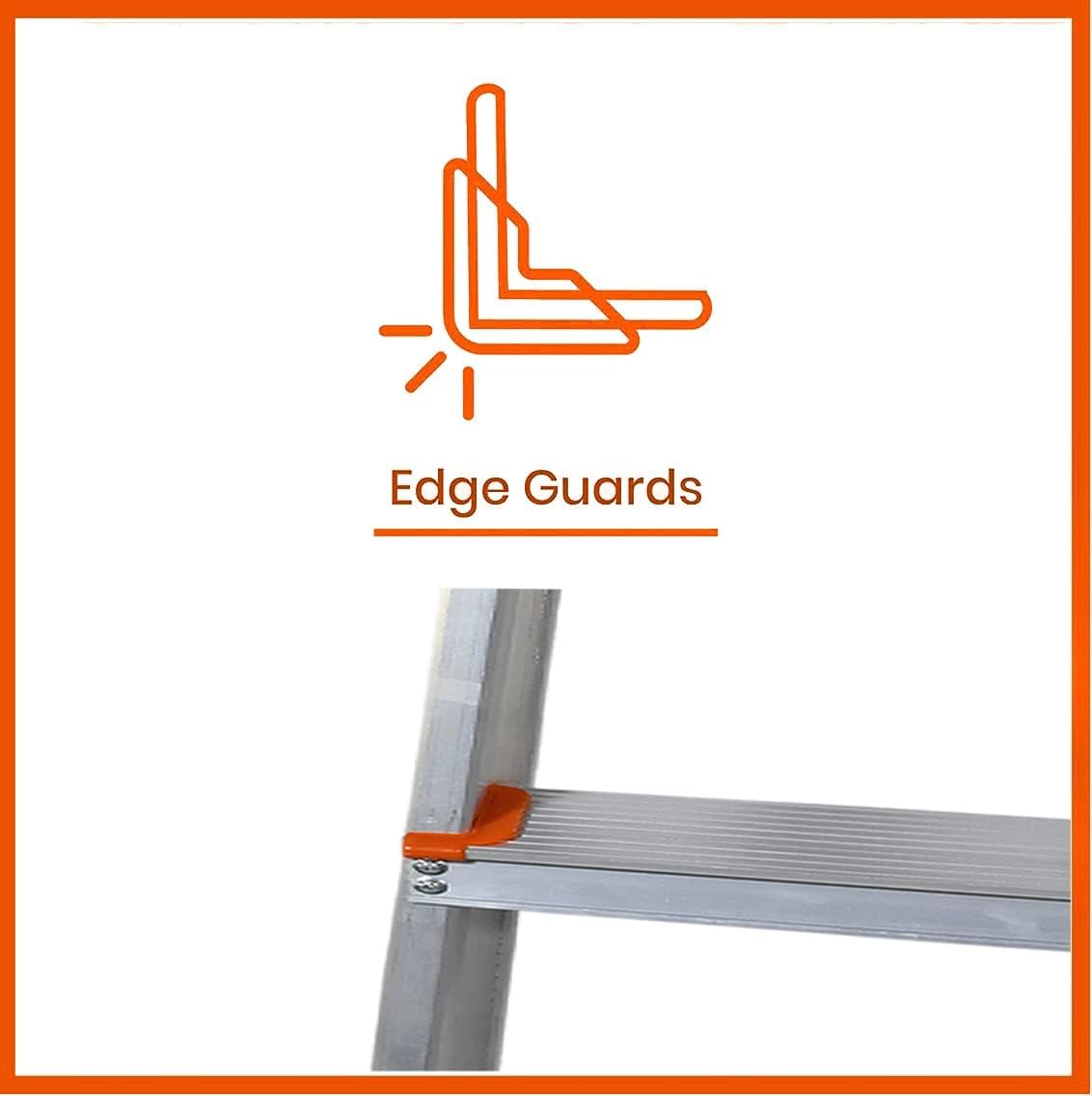 ClimberCraft 5-Step Foldable Aluminium Ladder with Precision Laser-Cut Design – Inspired by Danish Aesthetics