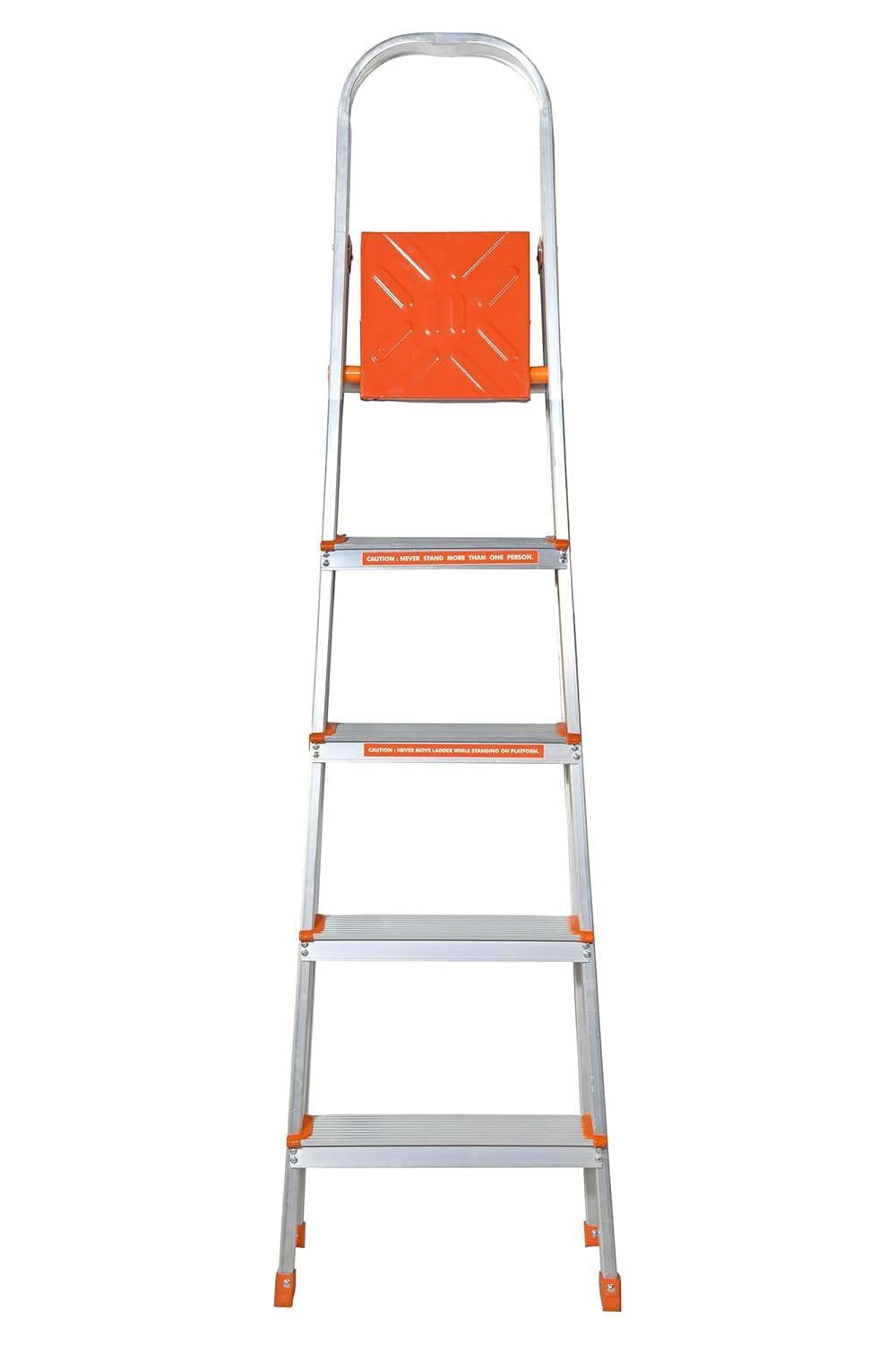 ClimberCraft 5-Step Foldable Aluminium Ladder with Precision Laser-Cut Design – Inspired by Danish Aesthetics