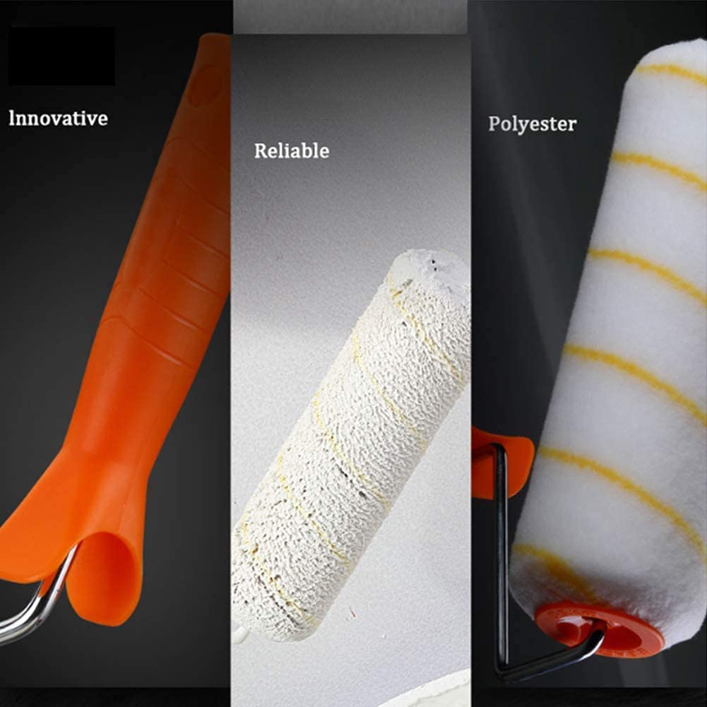Tintora 9-Inch Stripe Texture Roller with Ergonomic Handle – Ideal for Smooth and Efficient Wall Painting Jobs