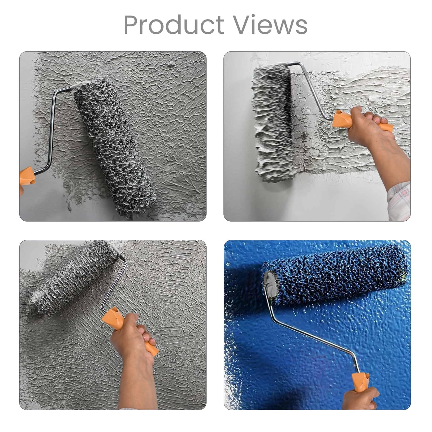 DecoraNest 9-Inch Paint Roller for Walls – Smooth Finish Brush Ideal for Texture and Interior Painting